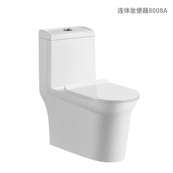 双孔超漩式连体坐便器8008A